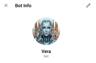 Vera — AI assistant bot profile